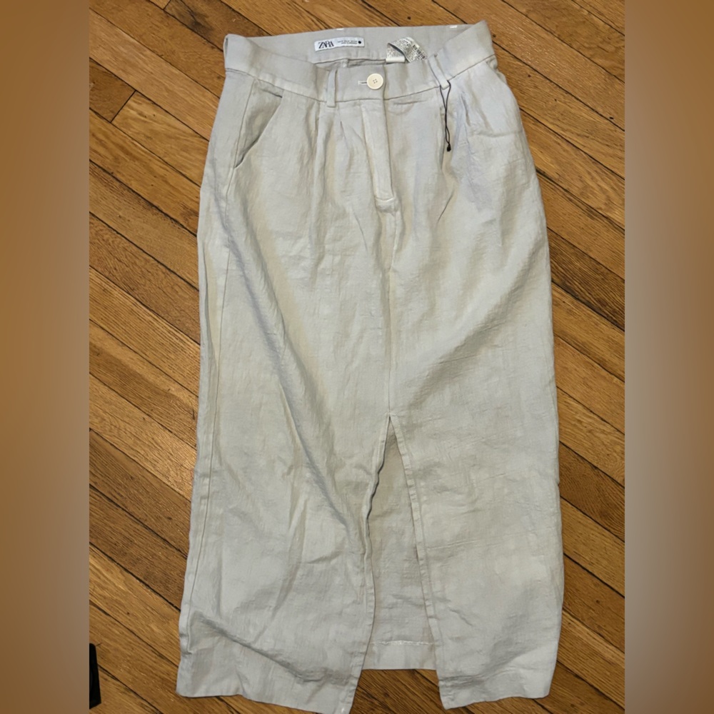 Zara Linen Maxi Skirt